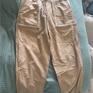Nike Tan Cargo Pants Relaxed Fit Lightweight